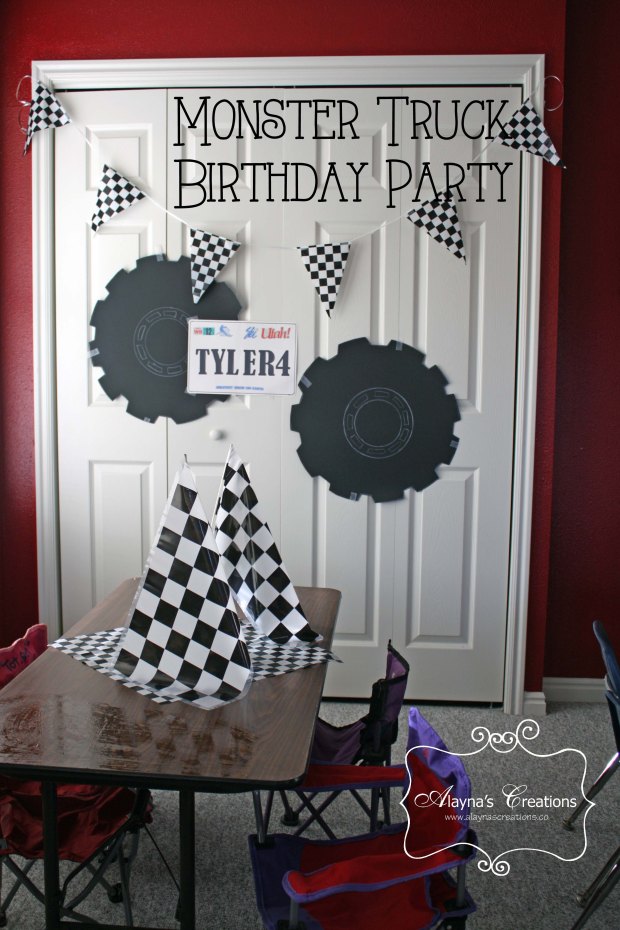 Monster Truck Birthday Party for Preschool and Elementary Age Boys