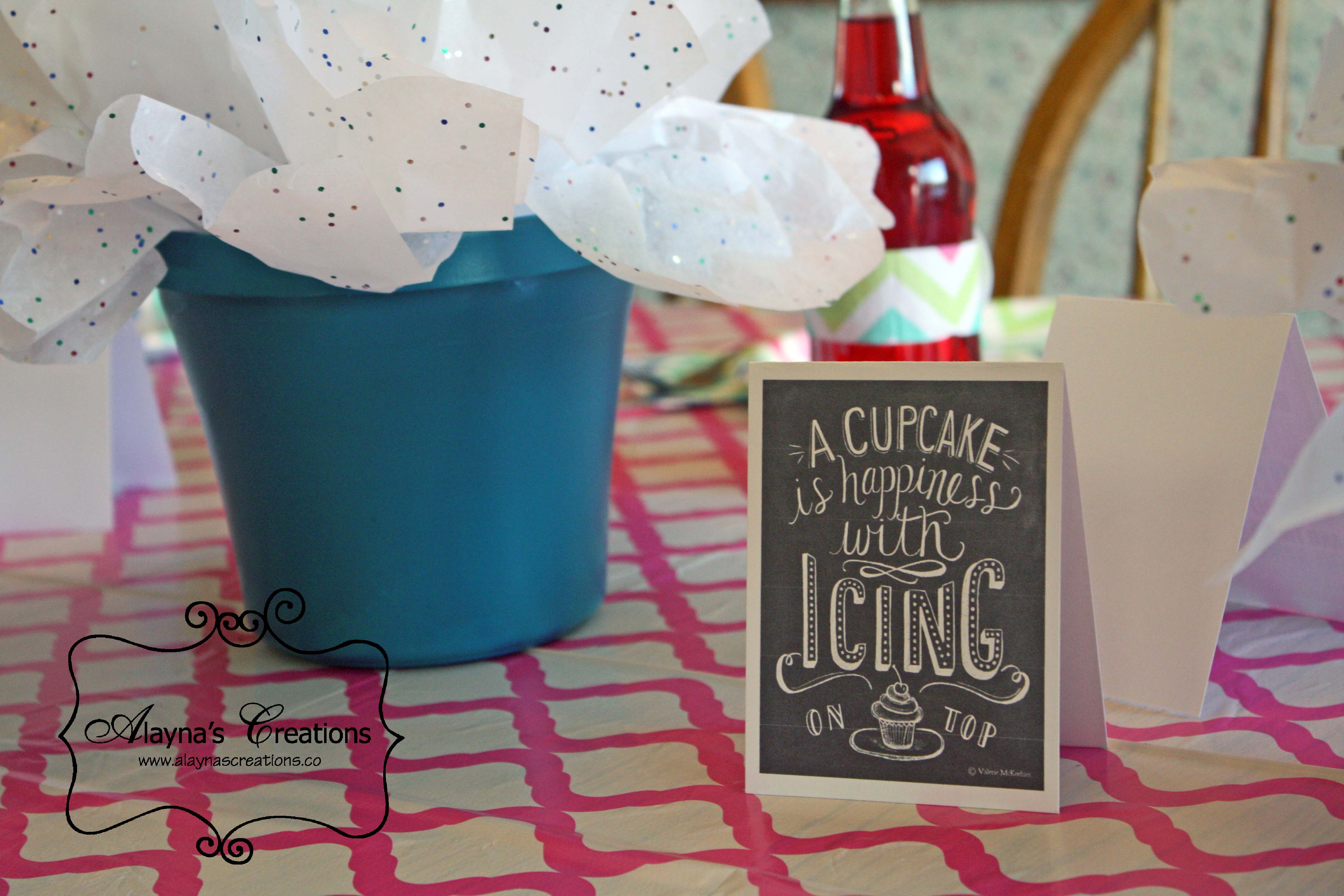 Cupcake Wars Birthday  Party  DIY home decor and crafts