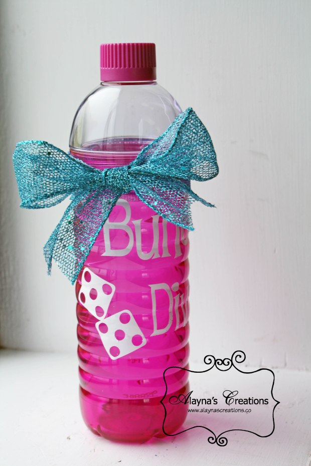Bunco Diva Customozed water bottle for gift idea